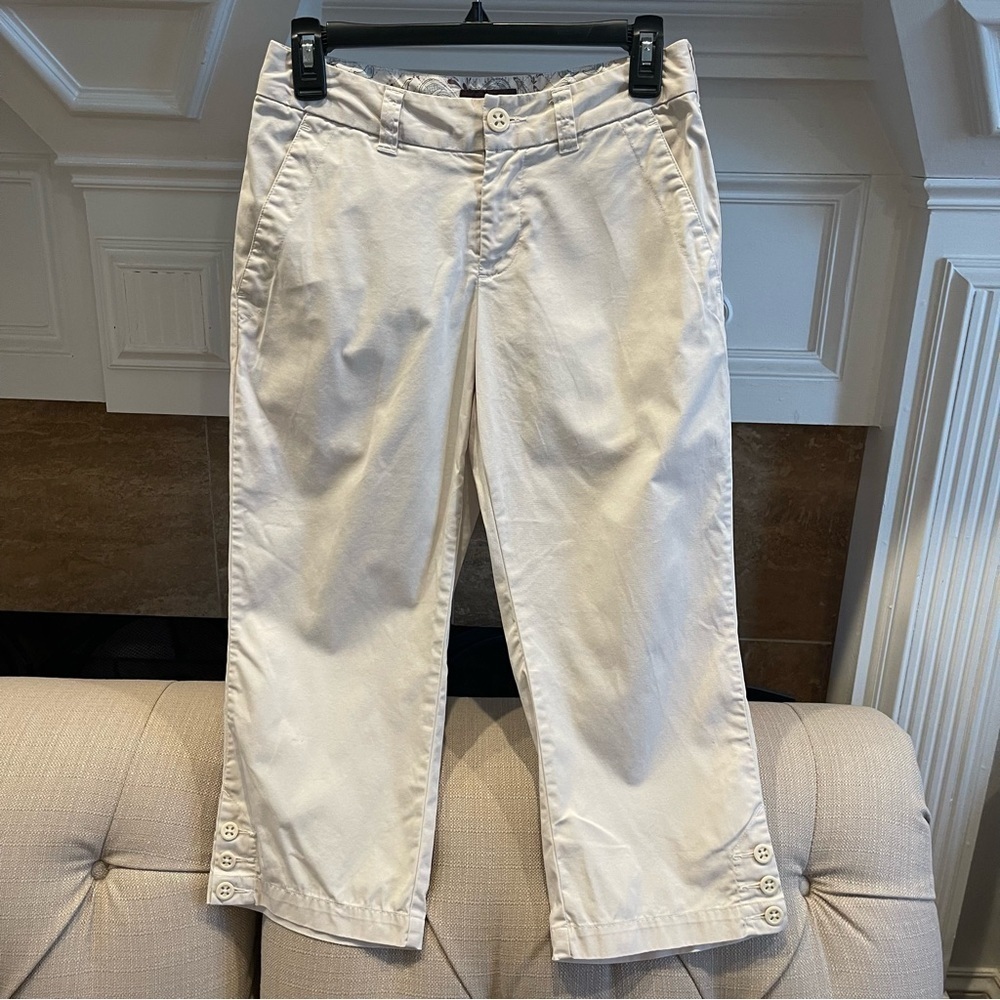 BS: Horny Toad Caprice Cropped Capri Pants cotton Tencel Fabric Hiking Women’s 4